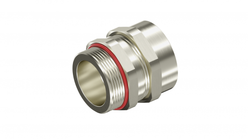 Взрывозащищенный кабельный ввод ANS под небронированный кабель M25х1,5 D10,5-18мм. Никелированная латунь. IP66/68 6018ANSCKGM3SB