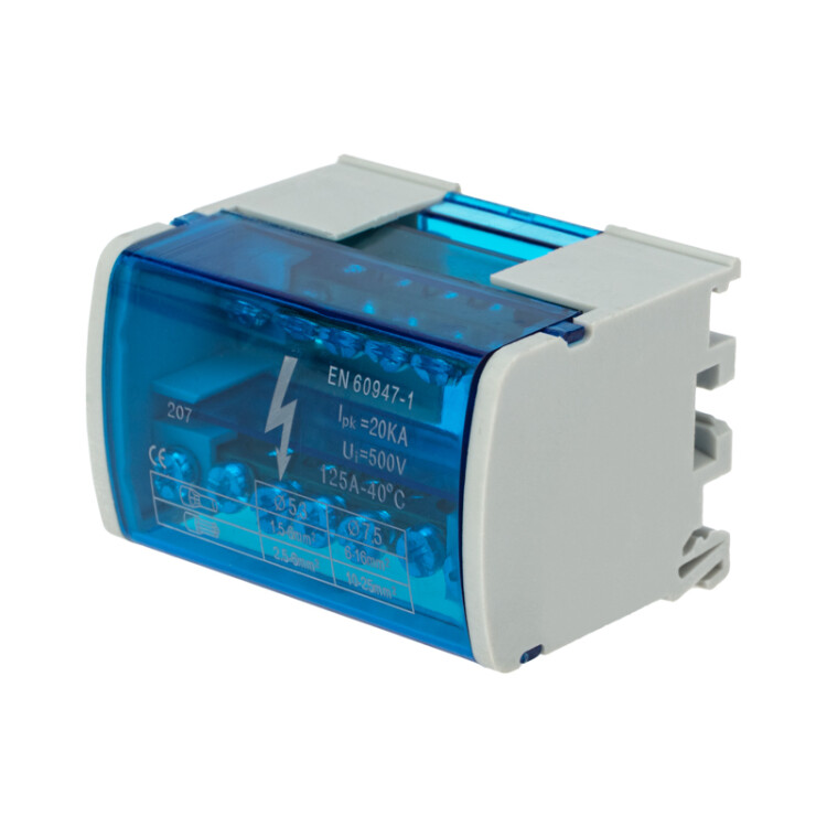 Шина на DIN-рейку в корпусе (кросс-модуль) 2х7 11-2302-7