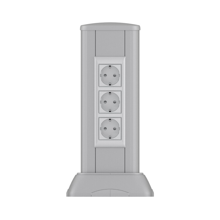 Миниколонна алюминиевая 0,35 м, цвет темно-серебристый металлик 19534
