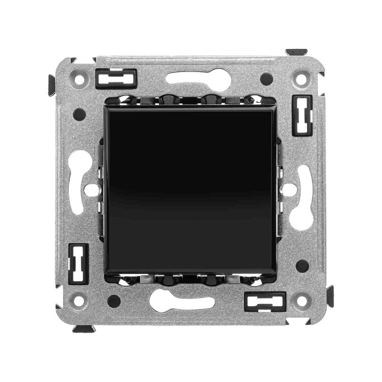 Кнопка одноклавишная в стену, "Avanti", "Черный квадрат" 4402153