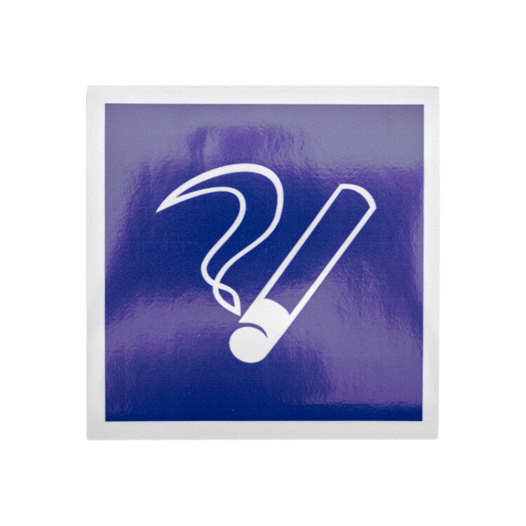 Наклейка информационный знак "Место курения" 100х100 56-0032