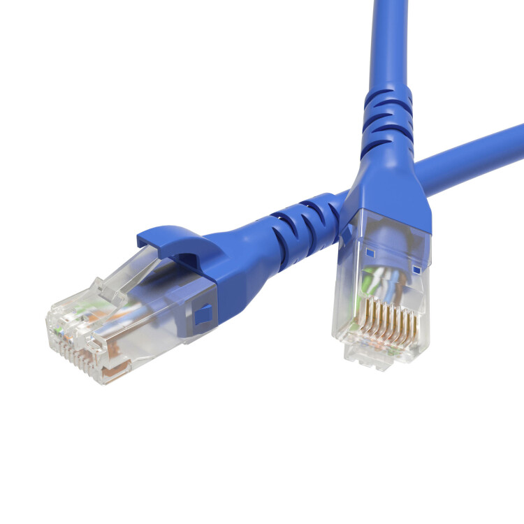 Патч-корд неэкранированный CAT6 U/UTP 4х2, LSZH, синий, 10.0м RN6UU4500BL