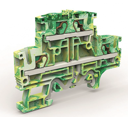 Двухуровневая клемма заземления на 4 кв.мм ZEFDE400