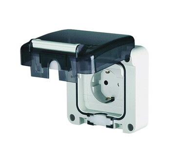 Розетка панельная. Защита IP66 с вставленной вилкой DIS1374407