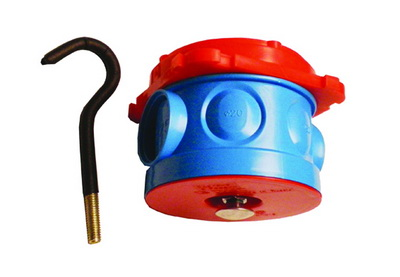 Коробка потолочная с крюком для заливки в бетон, д.70х100мм 59384