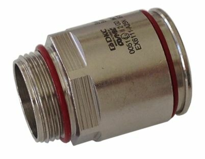 Взрывозащищенная Ex e муфта труба-коробка. DT 32 мм. M32x1,5.Никелированная латунь. IP66/67 EX6111-A32N