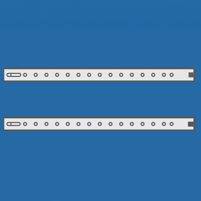 Направляющие, для горизонтальных разделителей, Г=145мм, 1 упак - 2шт. R5SOE145
