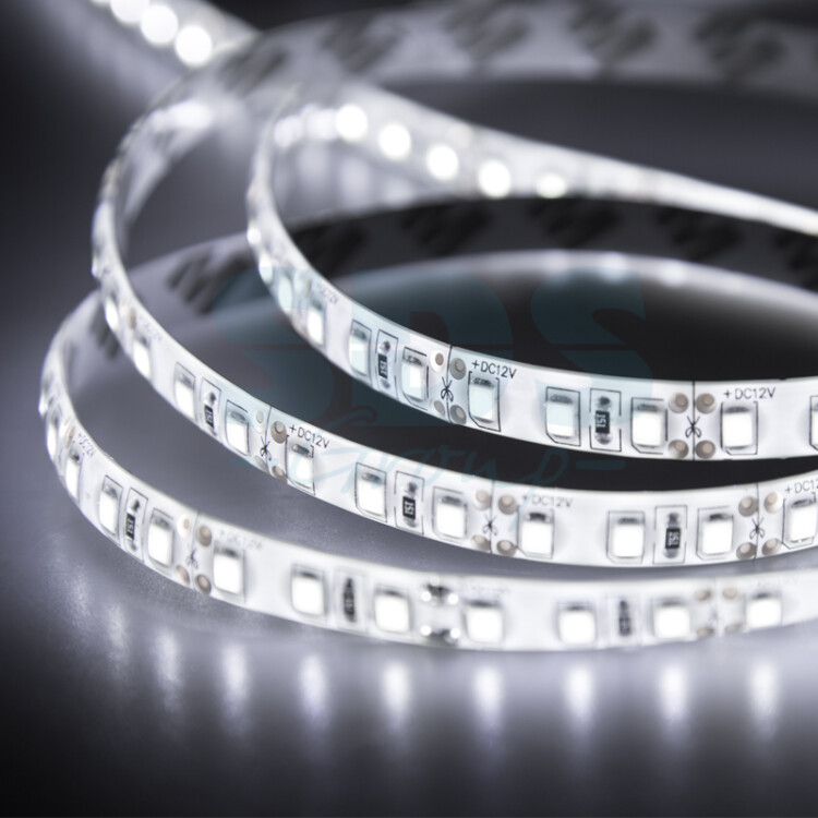 Лента светодиодная 12В, SMD2835, 9,6 Вт/м, 120 LED/м, 6500К, 8мм, 5м, IP65 141-365