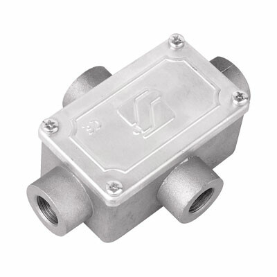 Коробка ответвительная алюминиевая, 4 ввода, М16х1,5 ,IP55, 118х83х42мм 6430-16A