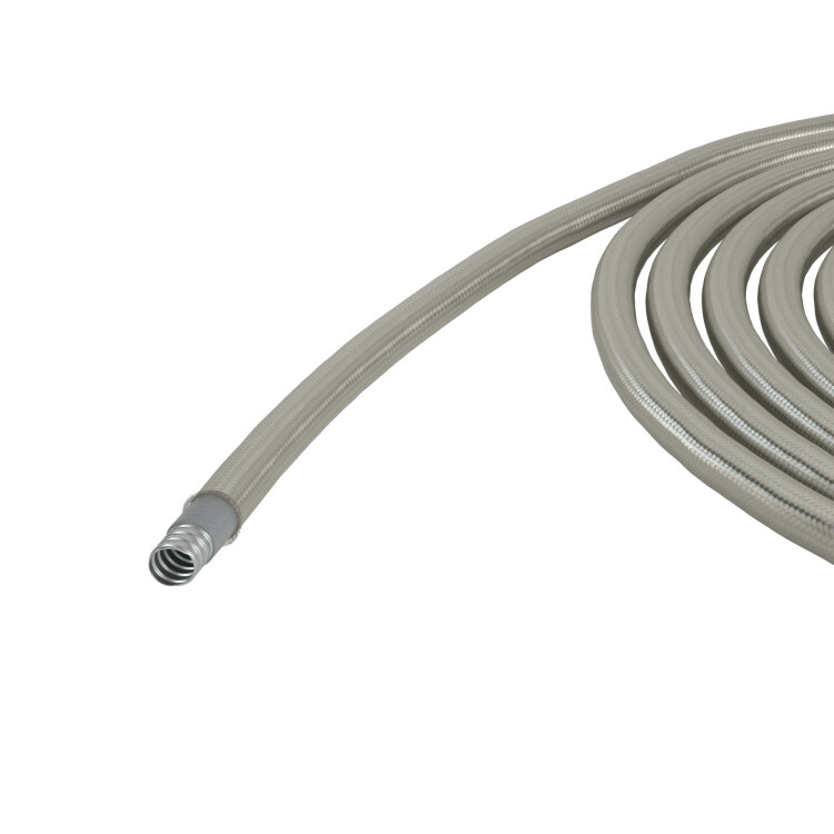 Металлорукав DN 40мм в гладкой SEBS изоляции и оплетке из нержавеющей стали, Dвн 40,0 мм, Dнар 48,0, 25 м 607STX040