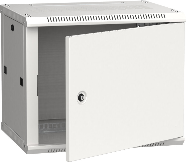 Фото товара Шкаф LINEA W 9U 600x450 мм дверь металл, RAL7035 LWR3-09U64-MF