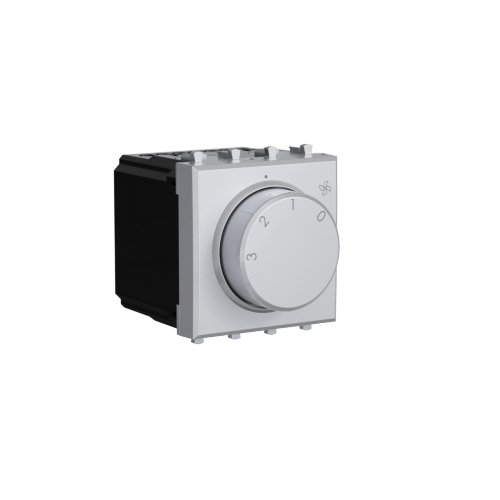 Механизм управления вентиляторами модульный, "Avanti", "Закаленная сталь", 2модуля 4404172