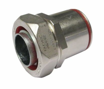 Аксессуар муфта жесткая труба-металлорукав, для системы металлических труб Cosmec. DT 25 мм. DN26. Никелированная латунь. IP66/67 EX6117-2527