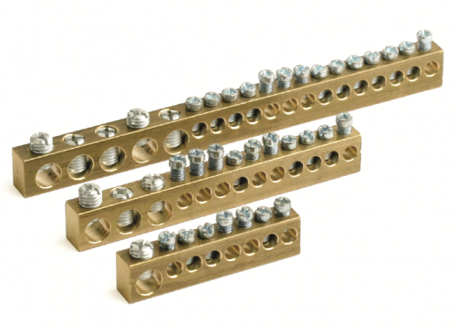 Шина латунная 10х6мм, 2х7мм, 2х8мм, 1х9мм BD12515