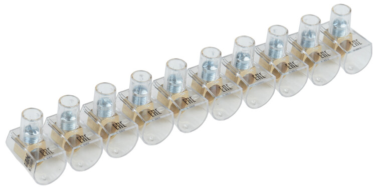 Зажим винтовой концевой изолированный КЗВИ 16мм2 (10x1) UZVK-16-10