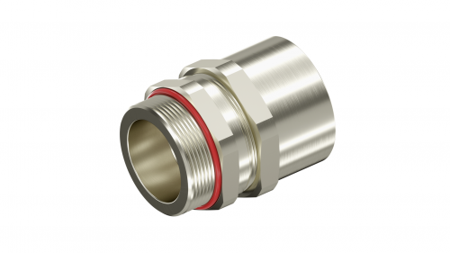 Взрывозащищенный кабельный ввод ANF под небронированный кабель M25х1,5/M25х1,5 D10,5-18мм. Никелированная латунь. IP66/68 6018ANFCKGM3SB