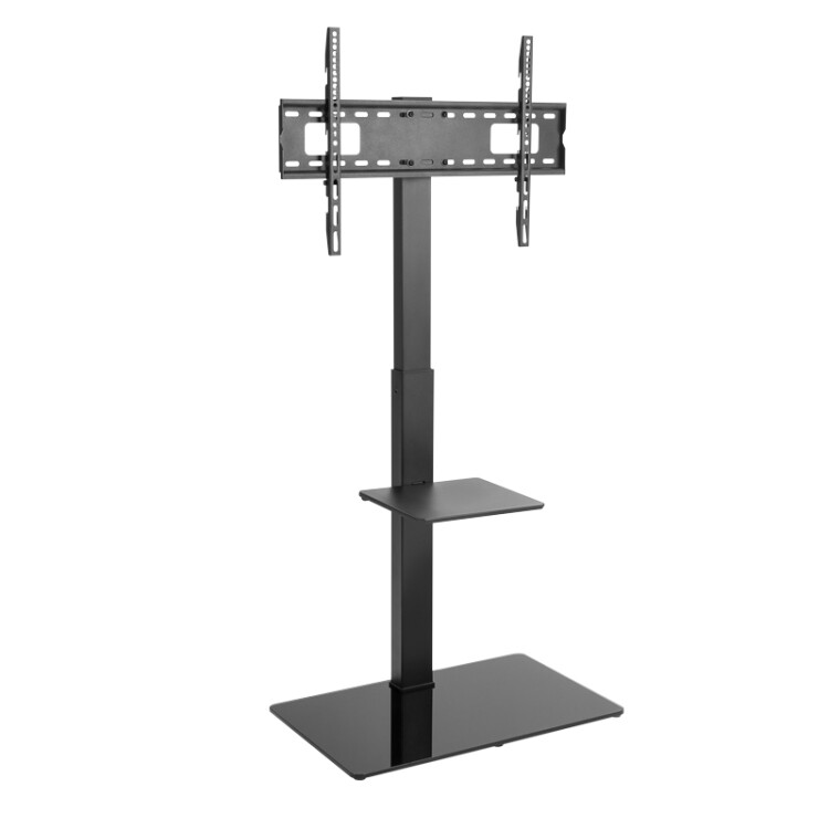 Фото товара Стойка напольная с кронштейном для телевизора 37"-70", с дополнительной полкой для медиа-оборудования, серия Profi 38-0318