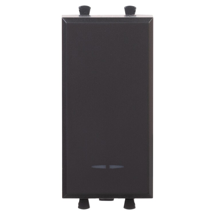 Выключатель модульный, "Avanti", "Черный матовый", 1 модуль 4412101