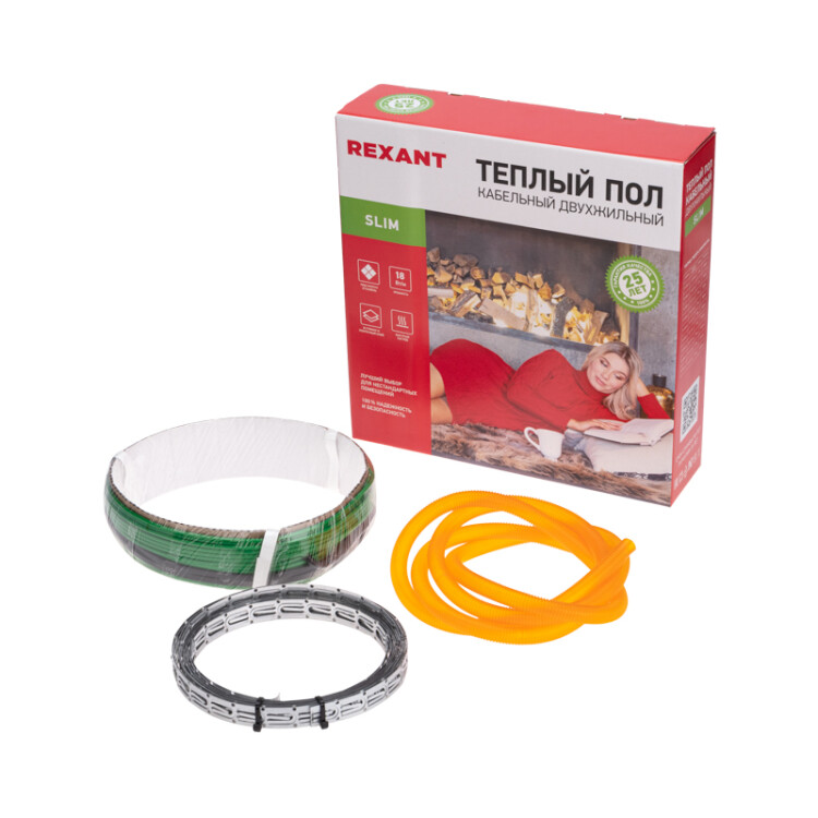 Теплый пол Slim RNB-15-270 270Вт,15м, 1,2-1,8м двухжильный 51-0501-3
