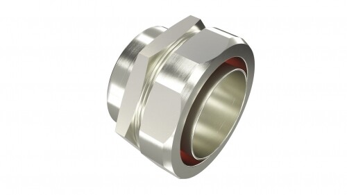 Взрывозащищенная Ex e муфта металлорукав-коробка. 26 мм. M32х1,5.Никелированная латунь. IP66/67 EX6015-32A