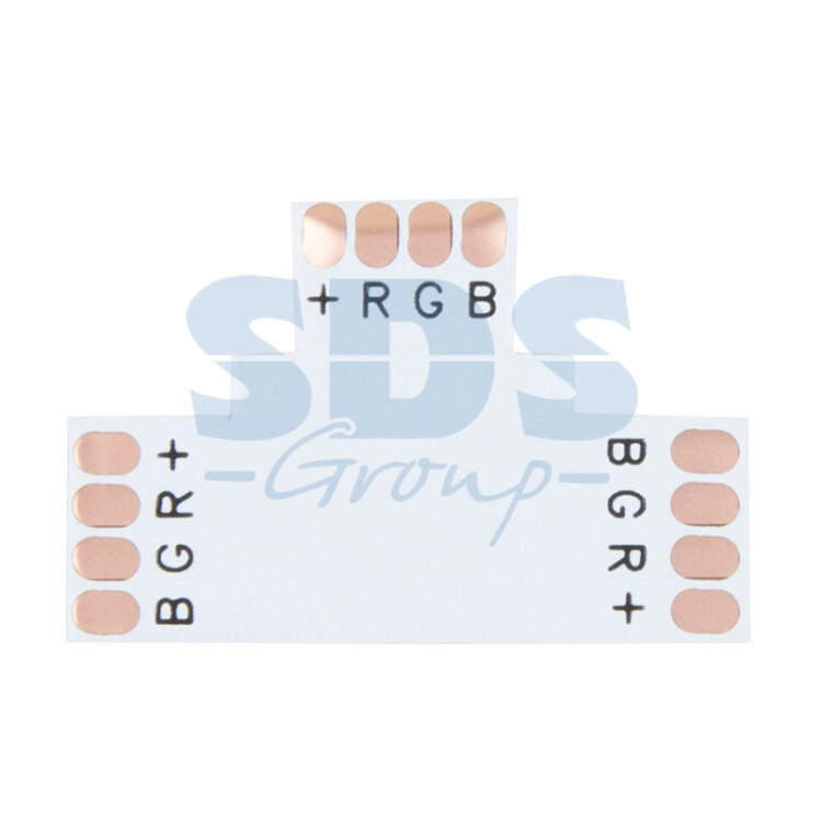 Плата соединительная (T) для RGB светодиодных лент шириной 10 мм 144-126