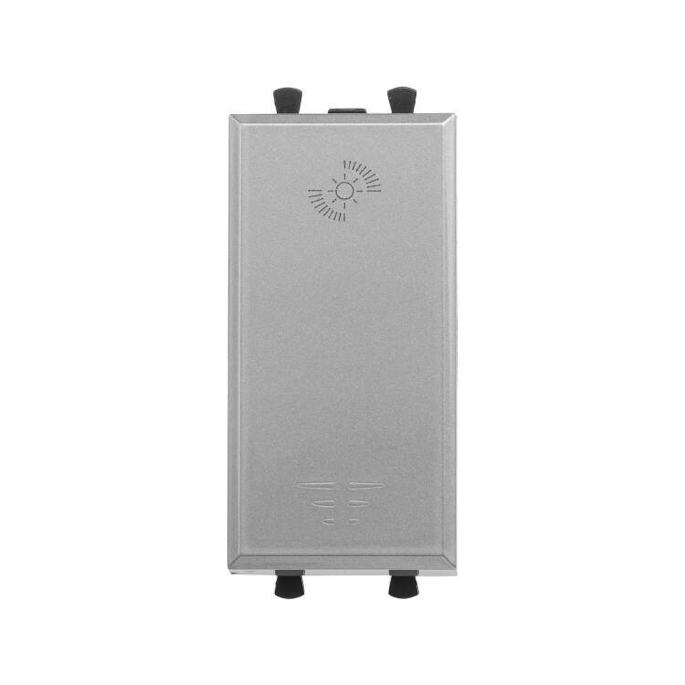 Диммер кнопочный модульный для LED ламп, "Avanti", "Закаленная сталь", 1модуль 4404341