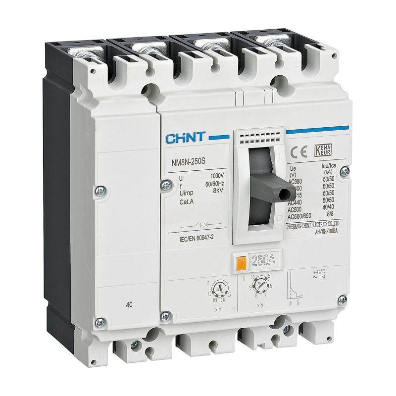 Фото товара Авт. выкл. NM8N-125S TM 4P 40А 50кА с рег. термомаг. расцепителем (R) 271605