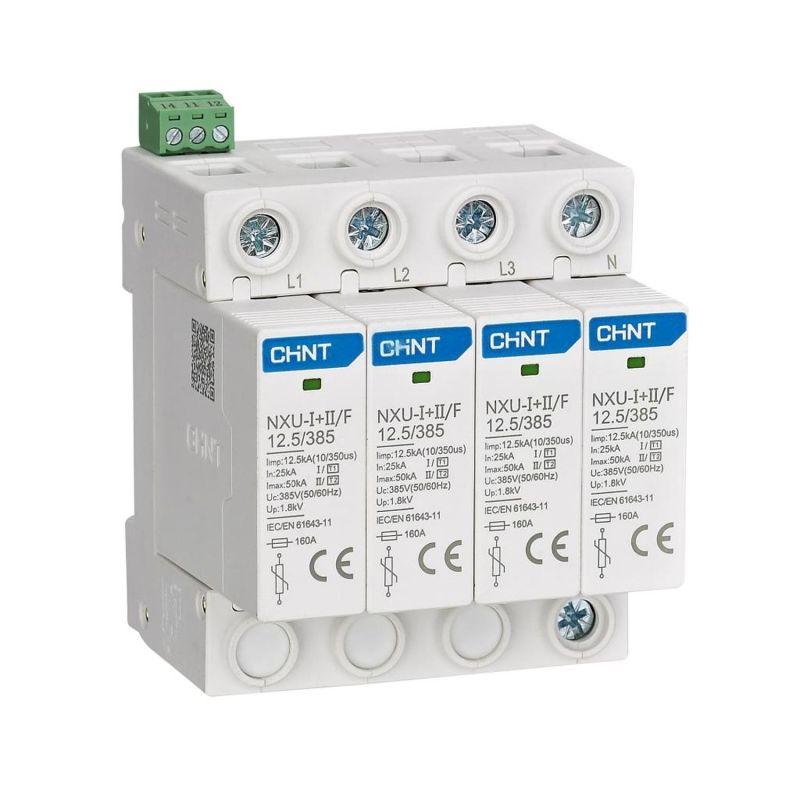 Ограничитель имп. перенапр. NXU-?+?/F 4P In=25kA Uc=385В Im=50kA (R) 308614