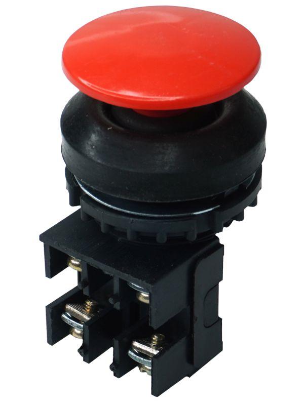 Кнопка ВК-30-10-11130-54 У2 красн. 1з+1р гриб без фиксации IP54 10А 660В ET053190