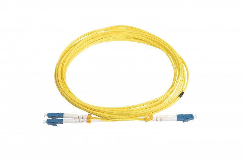Патч-корд FC-D2-9-LC/UR-LC/UR-H-5M-LSZH-YL (FC-9-LC-LC-UPC-5M) вол.-опт. SM 9/125 (OS2) LC/UPC-LC/UPC duplex LSZH 5м 28077