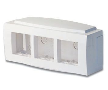 Коробка установочная под BRAVA 6мод. (для кабель-канала 70х22/90х25/TMC) 09221
