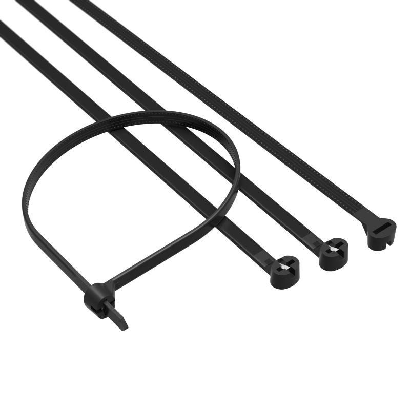 Хомут кабельный 2.5х100 P6.6 черн. с двойным замком (уп.100шт) 21303SR