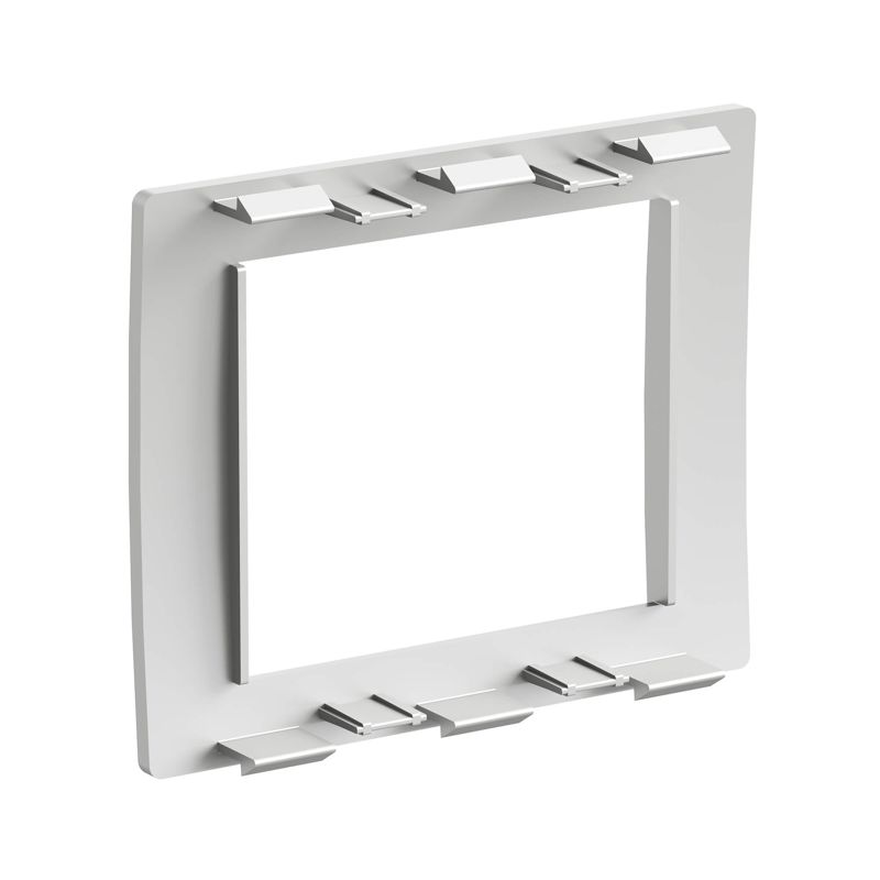 Рамка 2мод. универс. под Brava/VIVA/45х45 сер. металлик F00011G