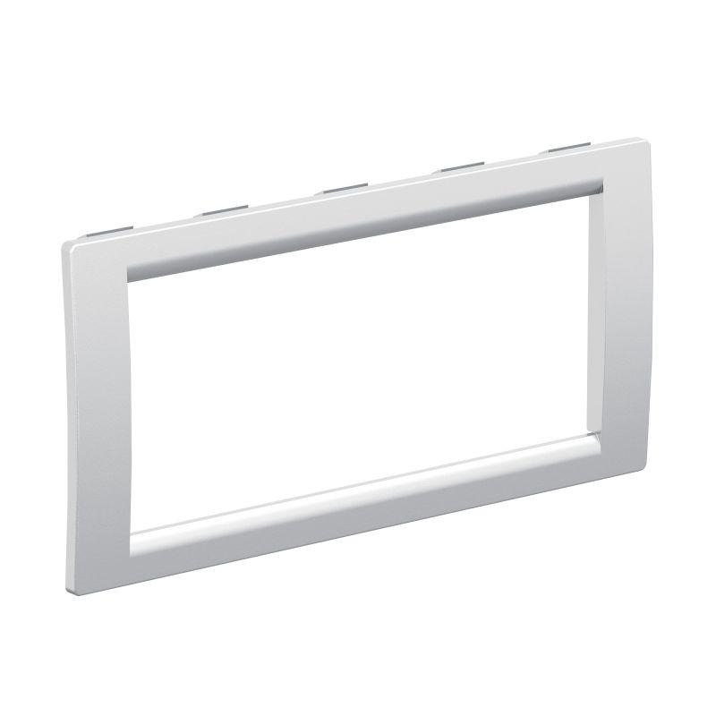 Рамка 4 поста универсальная серый металлик IN-Liner Front F00013G