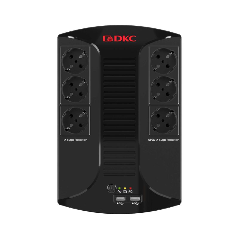 Источник бесперебойного питания ИБП Info PDU 600В.А Schuko (6) USB для зарядки (2) USB + RJ11 INFOPDU600