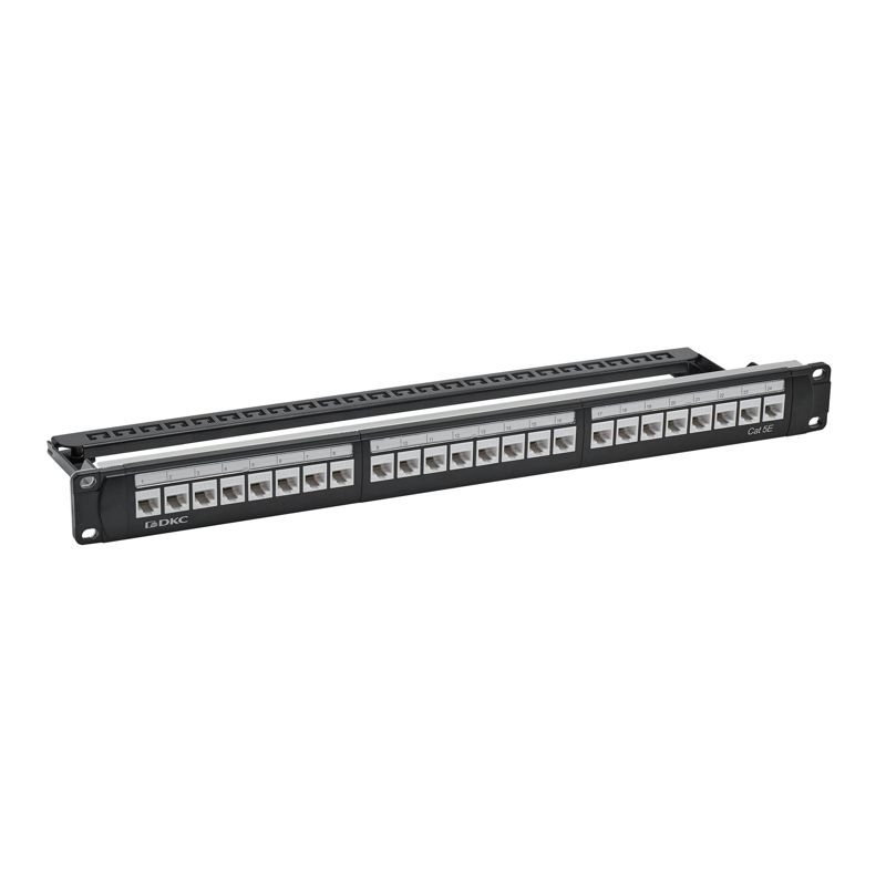 Патч-панель 19",1U,CAT5E, 24 модуля RJ45, неэкранированная RN5PPU24