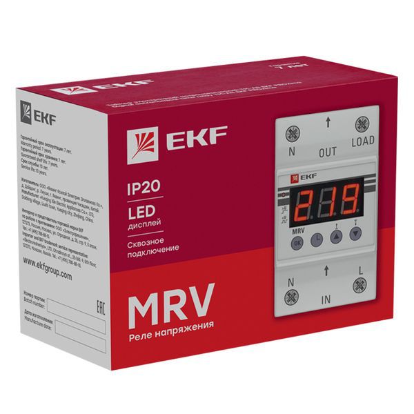 Реле напряжения с дисплеем MRV 40А PROxima MRV-40A