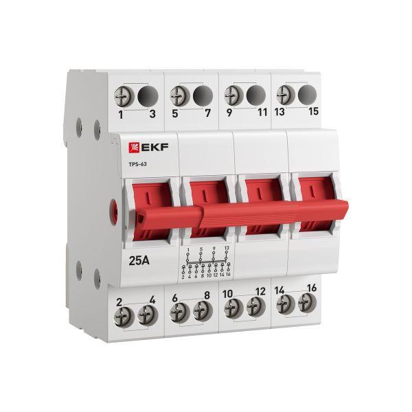 Переключатель трехпозиционный ТПС-63 4P 25А PROxima TPS425