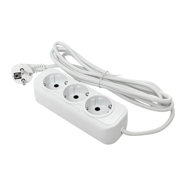 Удлинитель "Эксперт" 3 гнезда 2 метра 13А/3,0кВт с заземлением ПВС 3х1 PROxima UBA16-310-3-02