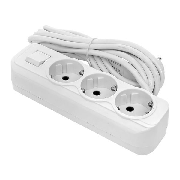 Удлинитель "Эксперт" 3 гнезда 2 метра 13А/3,0кВт с выключателем и заземлением ПВС 3х1 PROxima UBA16-310-3-02i