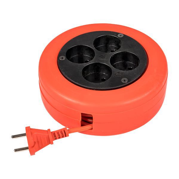 Удлинитель-рулетка 4*10 м без заземления ПВС 2*0,75 10А/2,3кВт PROxima UBR-6-257-4-10