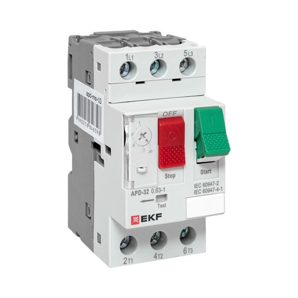 Автомат пуска двигателя АПД-32 0,63-1,0А EKF apd-me-1.0