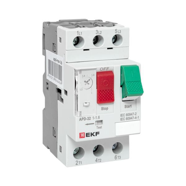 Автомат пуска двигателя АПД-32 1,0-1,6А EKF apd-me-1.6