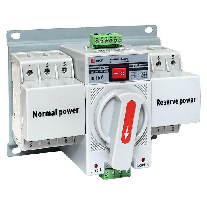 Устройство АВР МCB 16А (C) 3Р 400В PROxima ats-mcb-16c-3p-pro