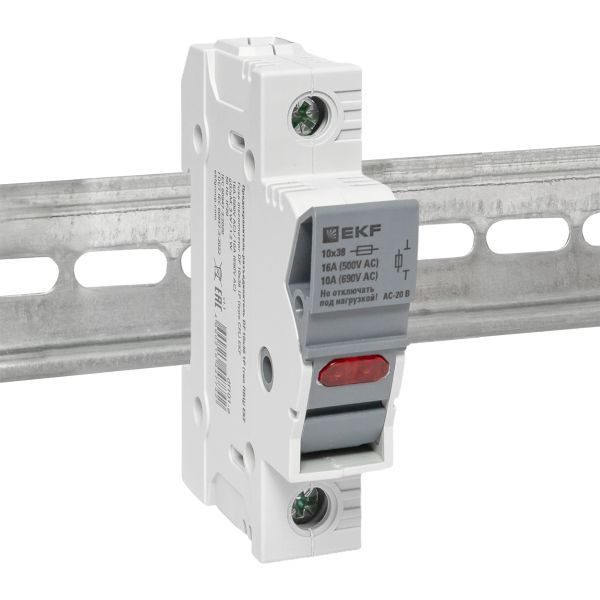 Предохранитель-разъединитель DF 10х38 1Р (тип ПВЦ) EKF