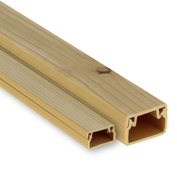 Кабель-канал 12х12 L2000 пластик Plast PROxima свет. дерево kk-12-12w