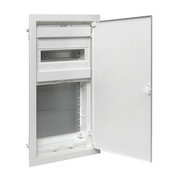 Встраиваемый комбинир. щит "Nova" (1 DIN + 2 МП) 3 габарит IP41 с пластиковой дверью nv-cb-pd-1+2