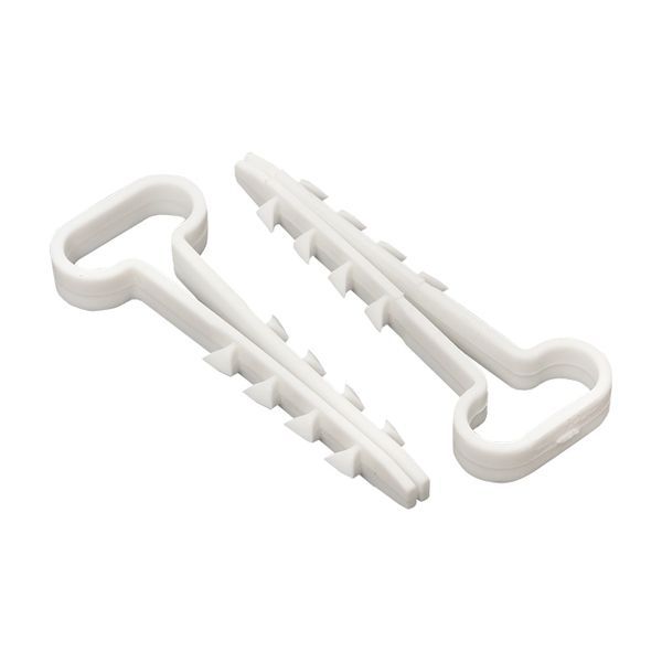 Дюбель-хомут (6х14 мм) для плоского кабеля белый (100 шт.) PROxima plc-cd1-6x14w