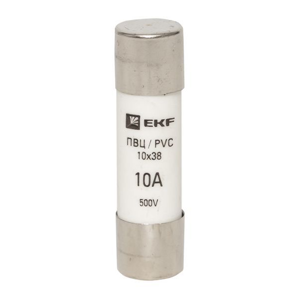 Вставка плавкая цилиндрическая ПВЦ 10х38 10А pvc-10x38-10