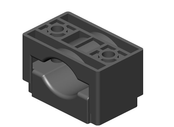 Одиночное кабельное крепление D 25-40 мм scc2540